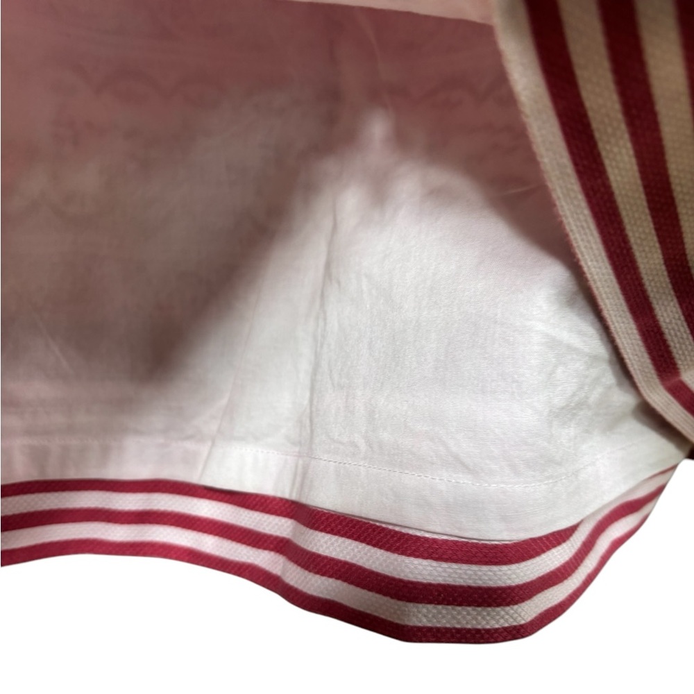 Ann Taylor LOFT Red White Floral Border Print Cotton Skirt Size 6 #43 - Picture 5 of 8